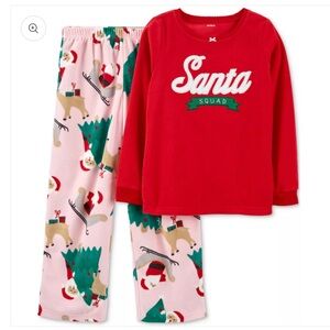 NWT Carters Santa Squad Holiday 2-Piece Christmas Pajamas
